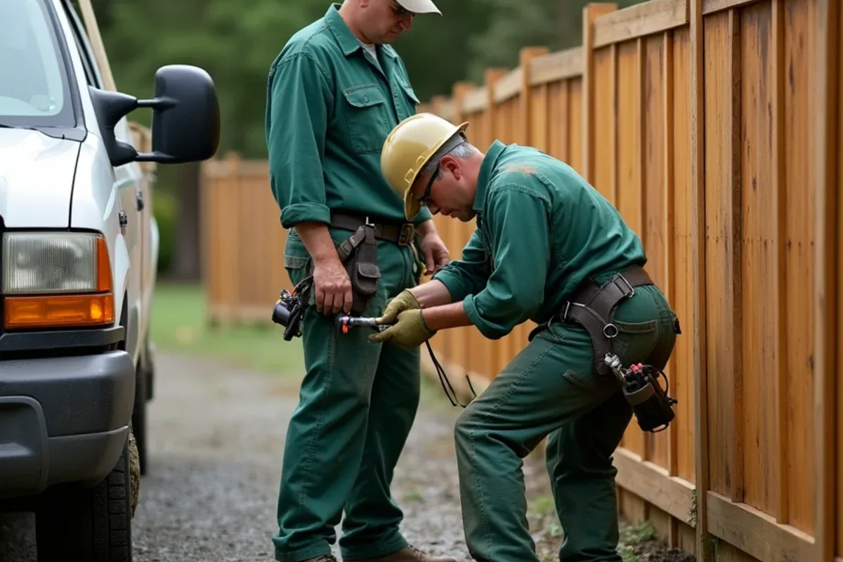 Realigning a gate latch after wet weather in Lakewood, WA