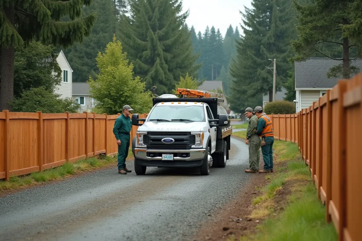 Plateau subdivision with uniform HOA fencing in South Hill, WA